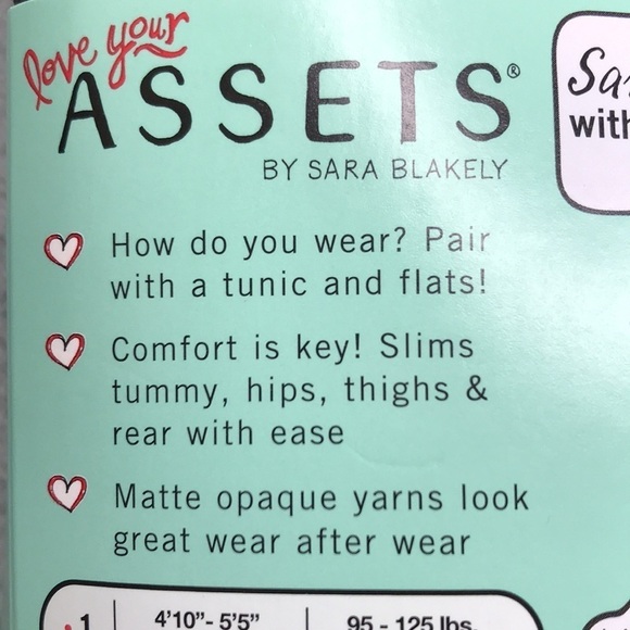 Assets By Sara Blakely 2 Pair of Shaping Tights in Black Size 2  New - Picture 4 of 10